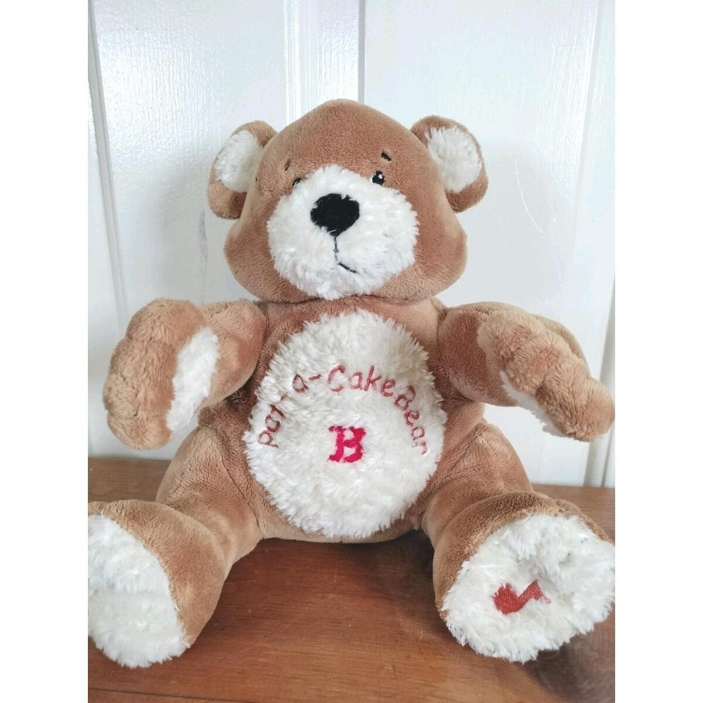 2002 The First Years Pat-a-Cake Bear Musical Plush #2953 - Sings &‎ Lights Up